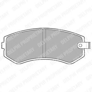 LP1544 DELPHI Тормозные колодки LP1544