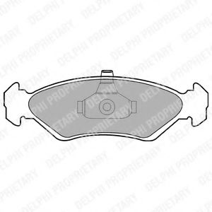 LP1603 DELPHI Тормозные колодки LP163