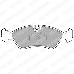 LP1605 DELPHI Тормозные колодки LP165