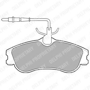 LP1607 DELPHI Тормозные колодки LP167