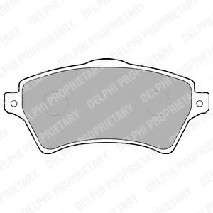 LP1652 DELPHI Тормозные колодки LP1652