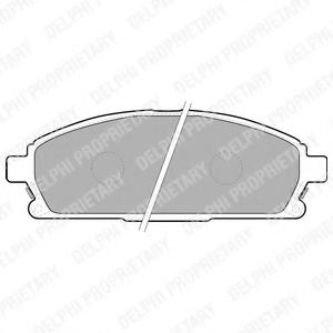LP1659 DELPHI Тормозные колодки LP1659