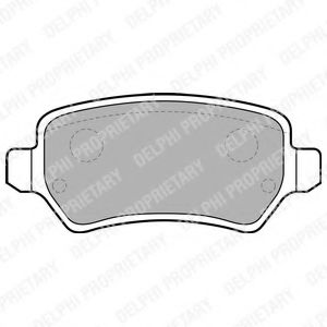 LP1681 DELPHI Колодки тормозные OPEL ASTRA G/ASTRA H/MERIVA/ZAFIRA B 98- задн.