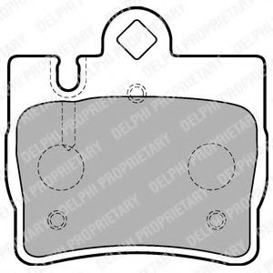 LP1697 DELPHI Колодки тормозные MB W220 -05 задн.