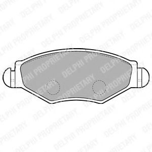 LP1699 DELPHI Колодки тормозные PEUGEOT 206/306 98- перед.