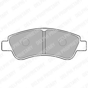 LP1727 DELPHI Колодки тормозные PSA BERLINGO/C2/C3/C4/DS3/1007/206/207/20/307/PARTNER 96- перед.
