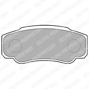 LP1790 DELPHI Колодки дисковые задние
