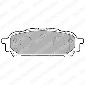 LP1822 DELPHI Тормозные колодки LP1822
