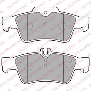 LP1868 DELPHI Колодки тормозные MB W203/W211/W212/W221/W220 02- задн.