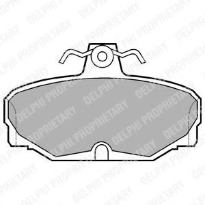 LP507 DELPHI Колодки торм.диск.зад.Ford Sierra 1.6-2.3D 82-93Scorpio 1.6i-2.5TD 86-98