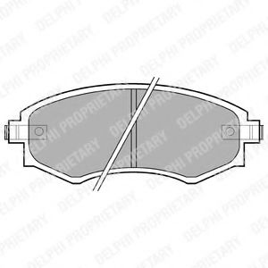 LP606 DELPHI Тормозные колодки LP66