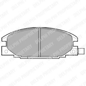 LP629 DELPHI Колодки торм.диск.пер.Opel Frontera 2.52.5TD2.8TD 92-96Campo 2.-3.1TDi 91