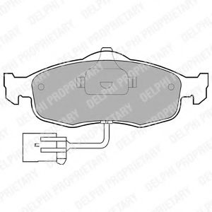 LP781 DELPHI Тормозные колодки LP781