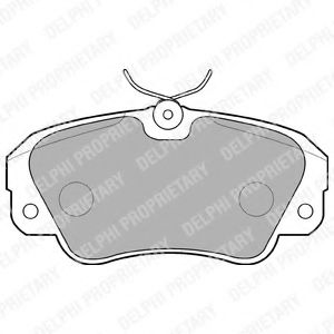 LP848 DELPHI Тормозные колодки LP848