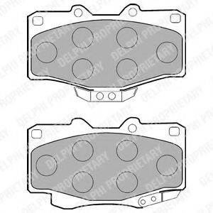 LP854 DELPHI Тормозные колодки LP854