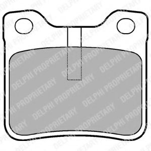 LP991 DELPHI Тормозные колодки LP991
