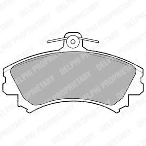 LP993 DELPHI Тормозные колодки LP993