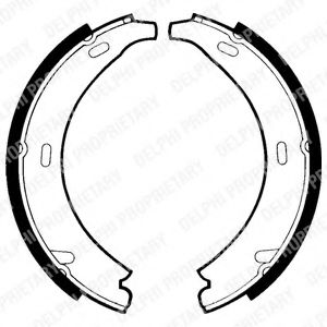 LS1371 DELPHI Колодки барабанные CHRYSLER Crossfire 03-07, MERCEDES W201/W168/W169/W245/A124/W202/W203/S203/ CL203