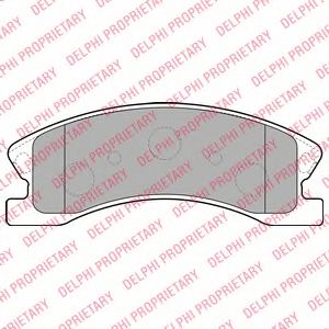LP1906 DELPHI тормозные колодки