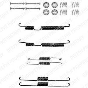 LY1309 DELPHI Комплект монтажный тормозных колодок