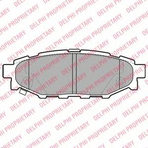 LP1999 DELPHI Колодки тормозные SUBARU FORESTER/IMPREZA/LEGACY/OUTBACK 03- задн.