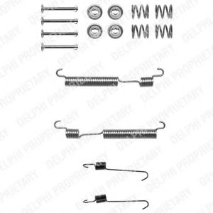 LY1316 DELPHI Комплект монтажный барабанных тормозных колодок