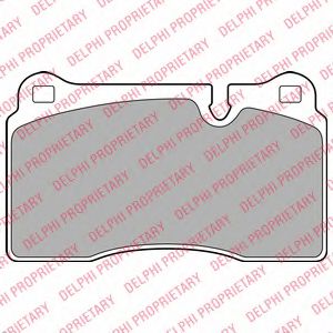 LP2009 DELPHI Колодки land rover range rover sport 2.7-4.4l 2005=>