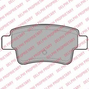 LP2055 DELPHI Колодки торм.зад.