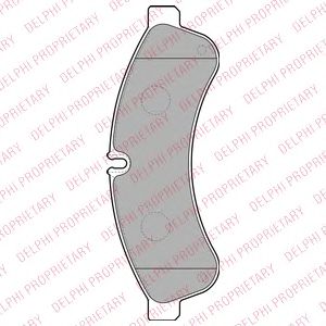 LP2063 DELPHI тормозные колодки