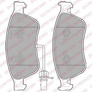 LP2072 DELPHI Колодки тормозные VAG A6/A8/PHAETON 02- 2.7-6.0 перед.