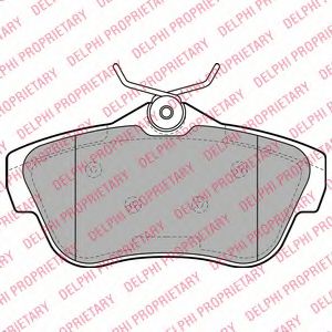 LP2071 DELPHI Торм.колодки дисковые LP271