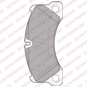 LP2117 DELPHI Колодки тормозные VAG TOUAREG/CAYENNE 07- перед.
