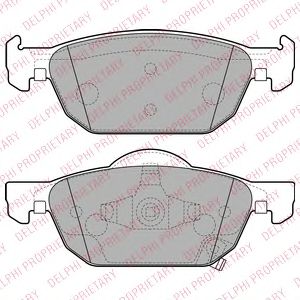 LP2144 DELPHI Колодки тормозные