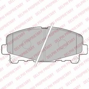 LP2166 DELPHI Колодки тормозные дисковые, комплект