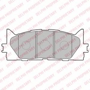 LP2169 DELPHI Тормозные колодки