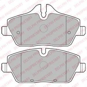 LP2186 DELPHI Колодки торм.диск.пер.Mini CooperOneClubman 7-