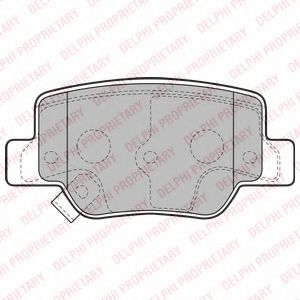 LP2193 DELPHI тормозные колодки