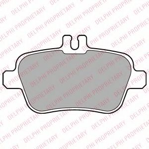 LP2289 DELPHI колодки тормозные mercedes a(w176) 12-b(w246) 11- задние