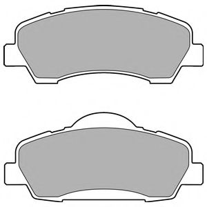 LP2485 DELPHI Колодки тормозные PEUGEOT 301/308 12- перед.