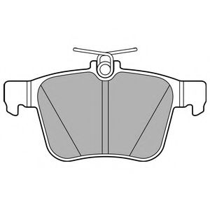 LP2697 DELPHI Колодки тормозные задние дисковые 123*61/56 мм VAG LP2697 Delphi