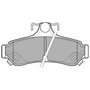 LP2700 DELPHI колодки задние toyota camry (v50) lp2700