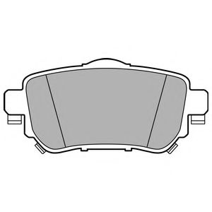 LP3145 DELPHI Комплект тормозных колодок, дисковый тормоз