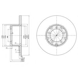 BG2265 DELPHI тормозной диск
