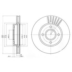 BG2699 DELPHI Тормозной диск BG2699