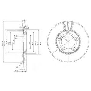 BG3071 DELPHI Диск тормозной