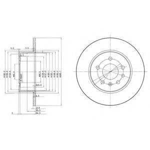 BG3274 DELPHI Тормозной диск