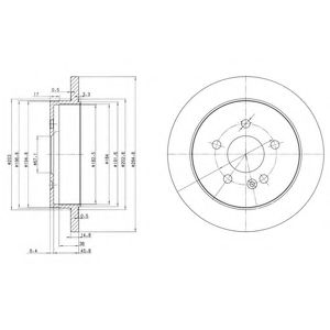 BG3398 DELPHI Тормозной диск BG3398
