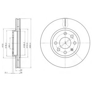 BG3569 DELPHI Тормозной диск BG3569