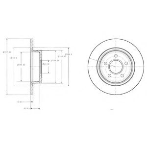 BG3873 DELPHI Тормозной диск BG3873