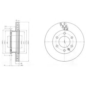 BG4032 DELPHI тормозной диск